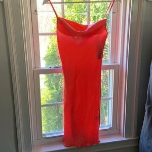 “Bebe” Coral mini dress, size XS